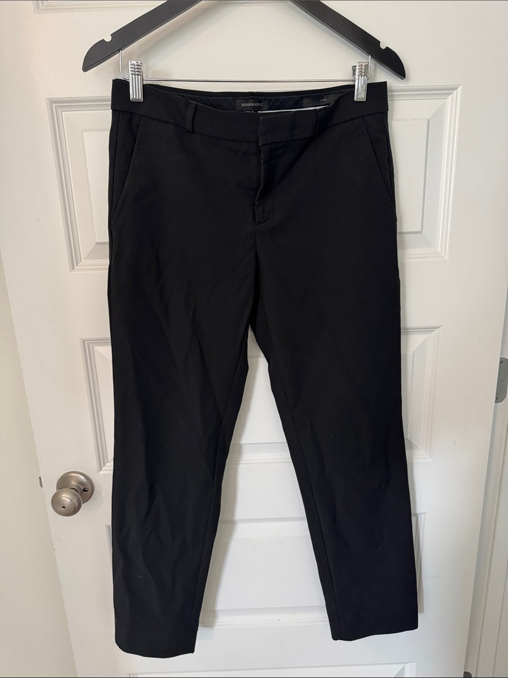 Banana Republic Men's Black Dress Pants - Slim Tailored Fit